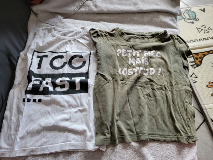 Lot de 6 tee-shirts manches courtes 8 ans garçon