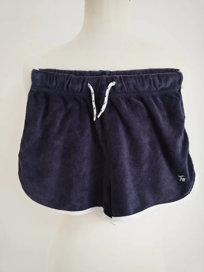 Short bleu marine en éponge TAO twenns taille XXS/14 ans