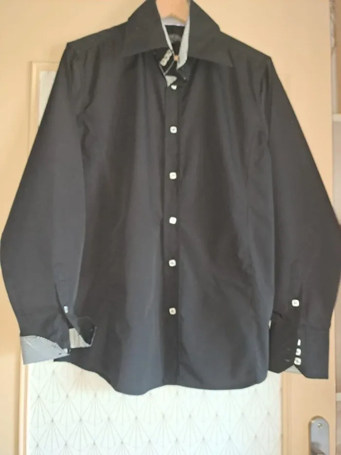 Chemise neuve homme noire Terance Kole L - photo numéro 6