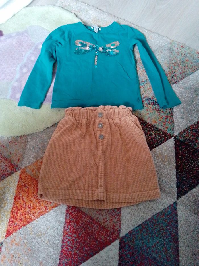 Ensemble jupe fille 5 ans