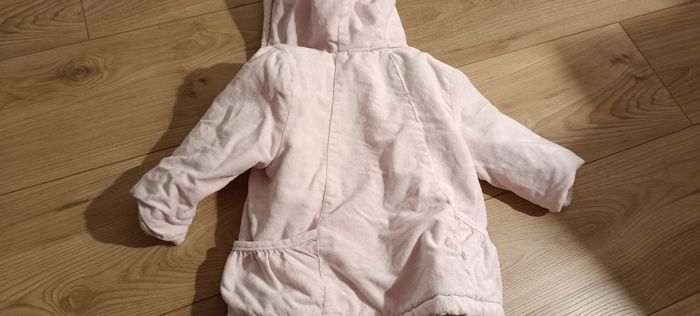Adorable manteau hiver rose clair sucre d'orge 12 mois - photo numéro 4