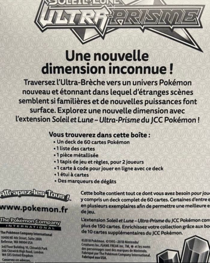 Deck Pokémon ultra prisme Pingoleon neuf scellé - photo numéro 9