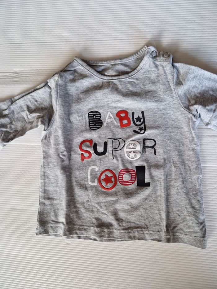 Tee shirt manches longues bébé garçon 6 mois (67 cm) - photo numéro 2