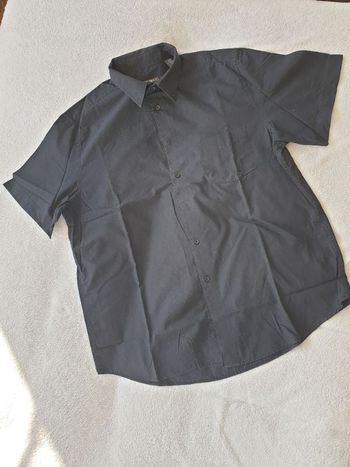 Chemise à manches courtes homme noir