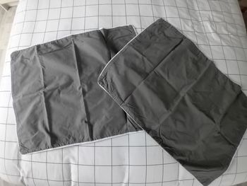Lot 2 taies d'oreiller rectangulaires
