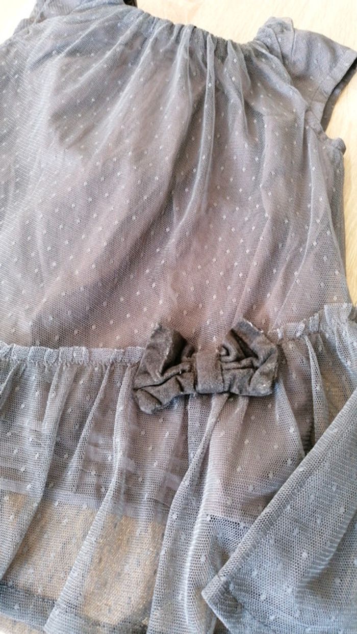 Robe grise vertbaudet 2ans - photo numéro 2