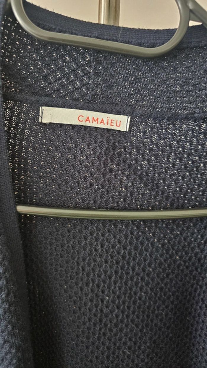 Gilet marine camaïeu - photo numéro 2