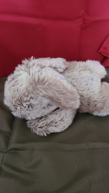 peluche lapin bringé