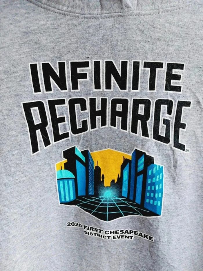 Sweat à capuche mixte Infinite Recharge Taille M - photo numéro 3