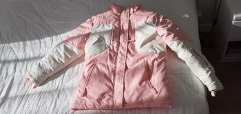 Veste et pantalon de ski fille - rose et blanc -12 ans