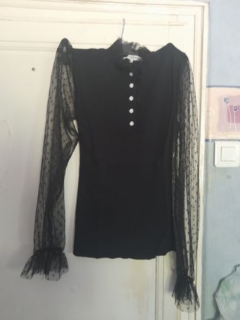 T-shirt/haut  noir, marque Morgan, taille L