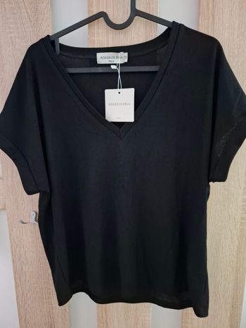 T-shirt noir taille unique 