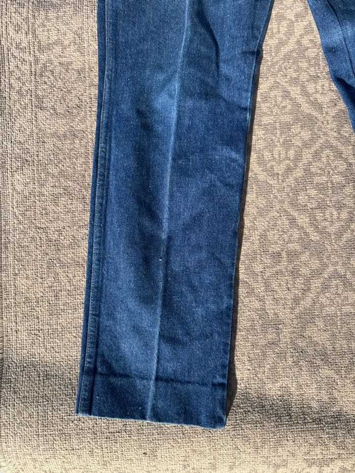 Jean droit bleu brut taille haute Lee Cooper - Taille 36 - photo numéro 3
