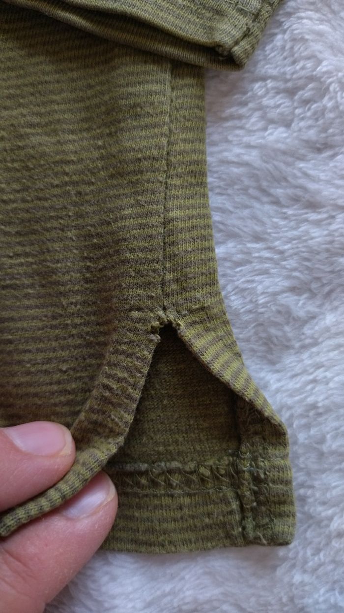 Sweat à manches longues kaki rayé BABY LOONEY TUNES, Taille 18 mois - photo numéro 6