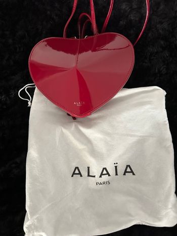 Sac le coeur alaia bordeaux vernis
