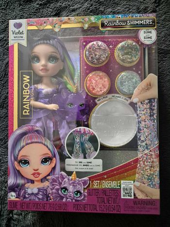 Poupée Rainbow High - Violet - Rainbow Shimmers avec slime
