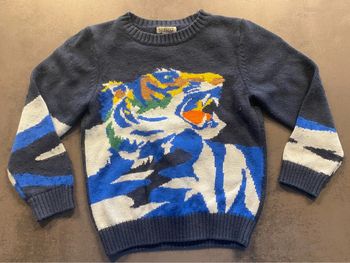 Pull tigre bleu marine Kenzo taille 6 ans