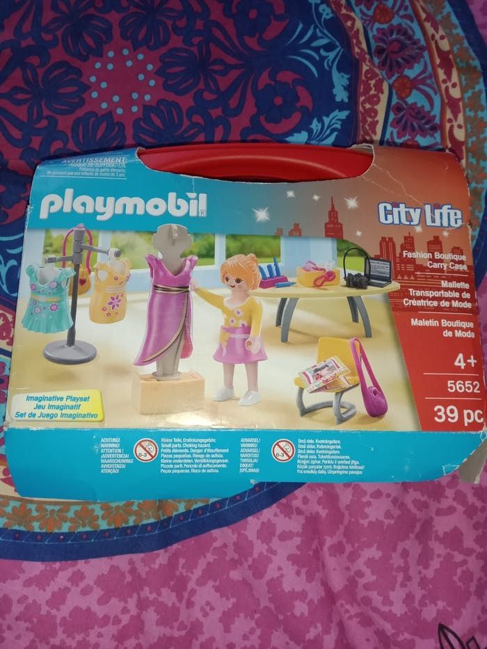 Valisette malette transportable créatrice de mode Playmobil 5652 COMPLÈTE - photo numéro 1