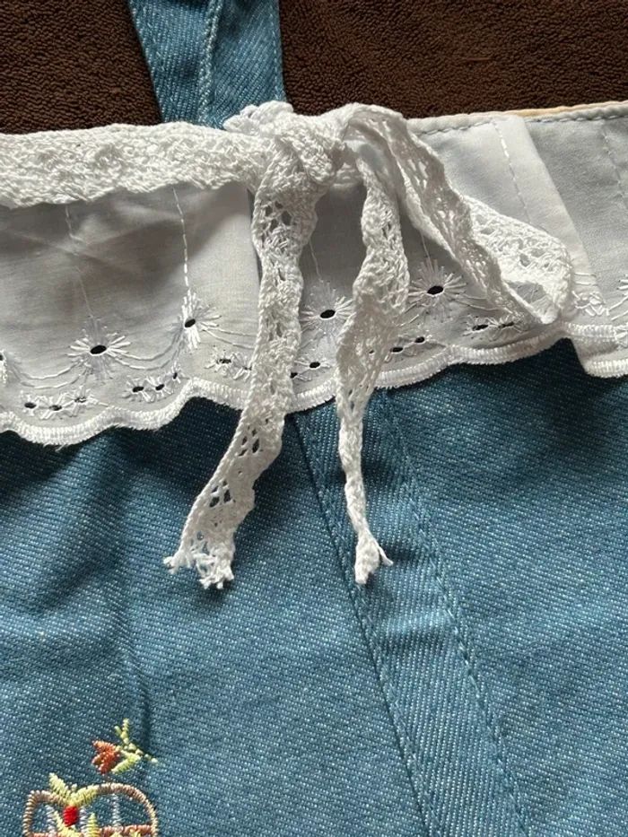 Sac à main souple broderie et dentelle - photo numéro 3