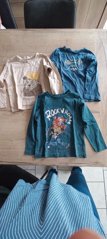 3 tee shirt manche longue