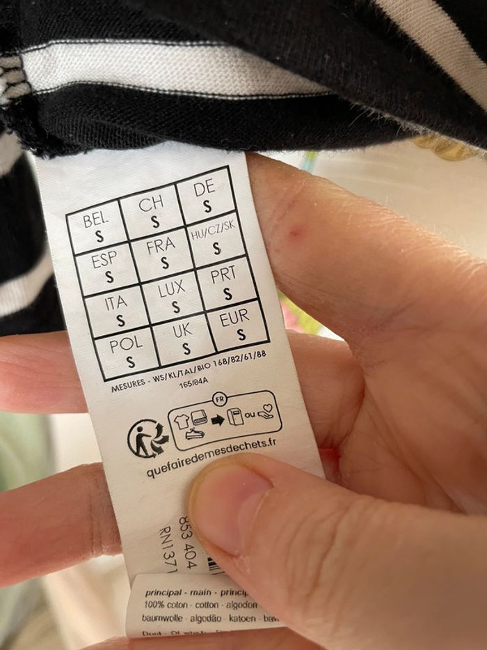 Tshirt manches 3/4 marinière Promod TS - photo numéro 6