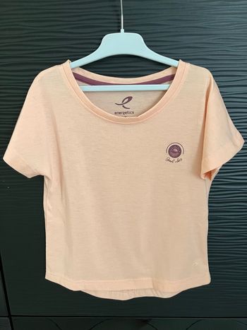 T shirt orange Energetics 8 ans