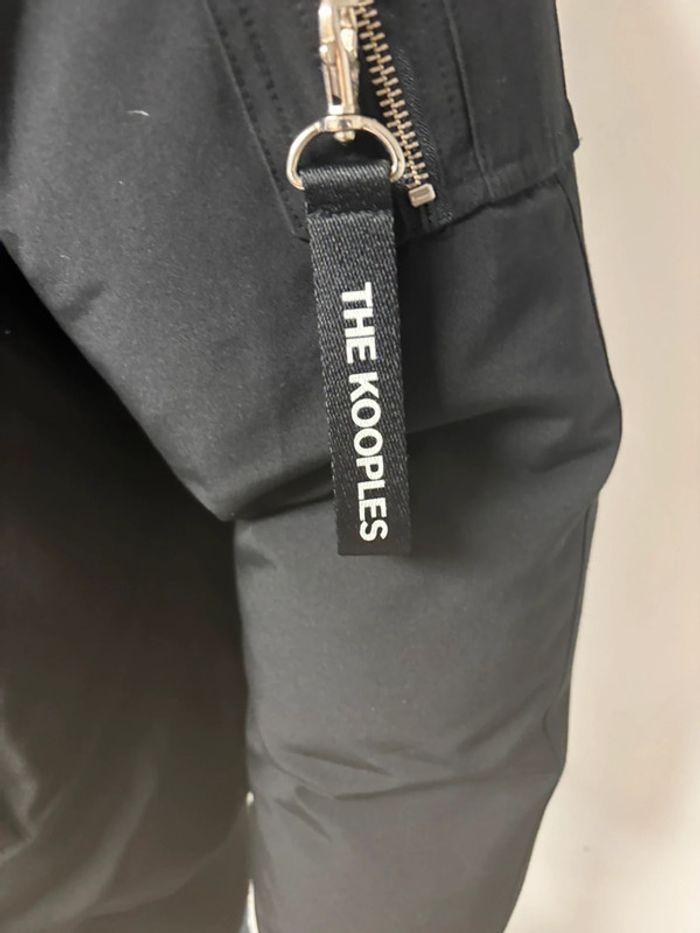 Doudoune neuve The Kooples noire avec capuche en fausse fourrure – Taille XL - photo numéro 8