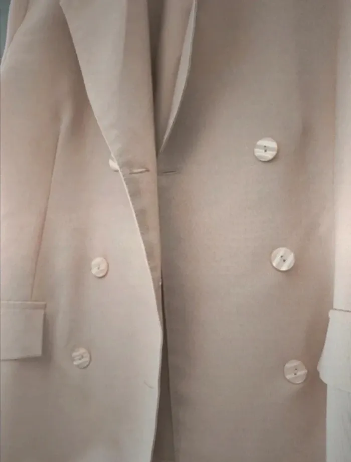 Veste blazer femme taille 3 beige - photo numéro 4