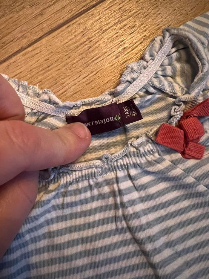 Pyjama 3/4 sergent major fillle 3 ans très bon état - photo numéro 3