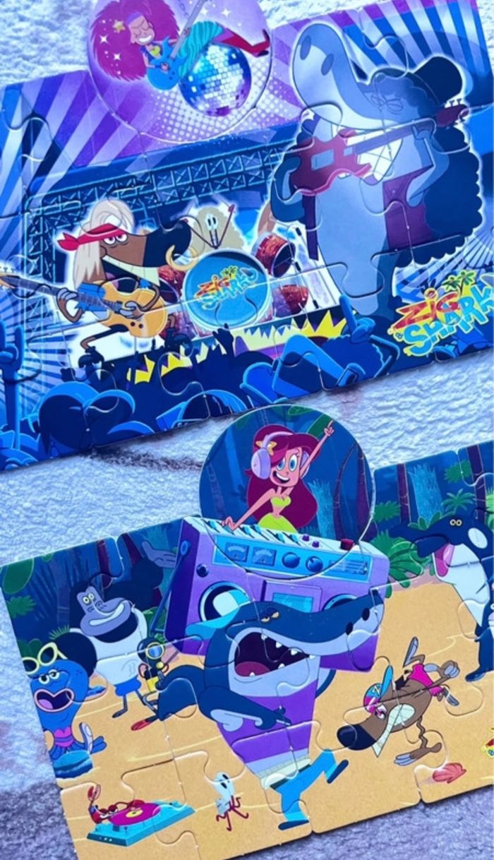 Deux puzzles Zig et Shark - photo numéro 2