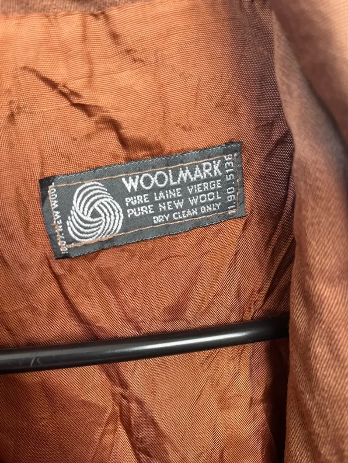 Veste vintage marron taille 48 Woolmark - photo numéro 3