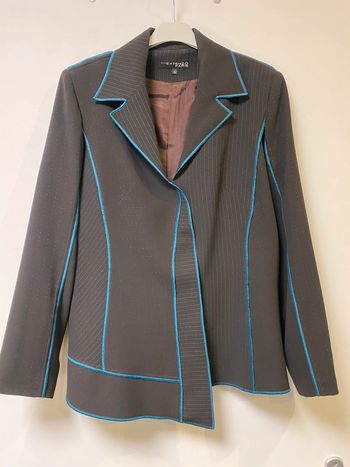 Jolie veste marron turquoise comme neuve Extenzo Paris taille 42