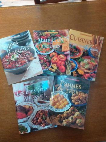 Lot de 5 livres de cuisine