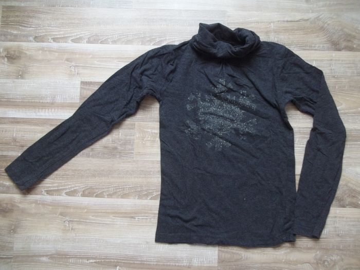Sous-pull anthracite flocon In Extenso 12 ans