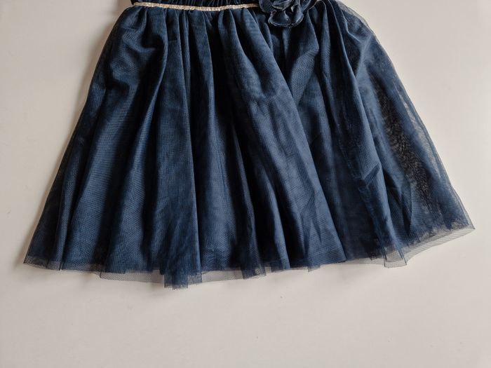 Robe bleu marine tulle 5/6 ans - photo numéro 3