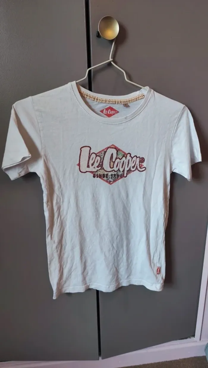 T-shirt blanc Lee Cooper 12 ans