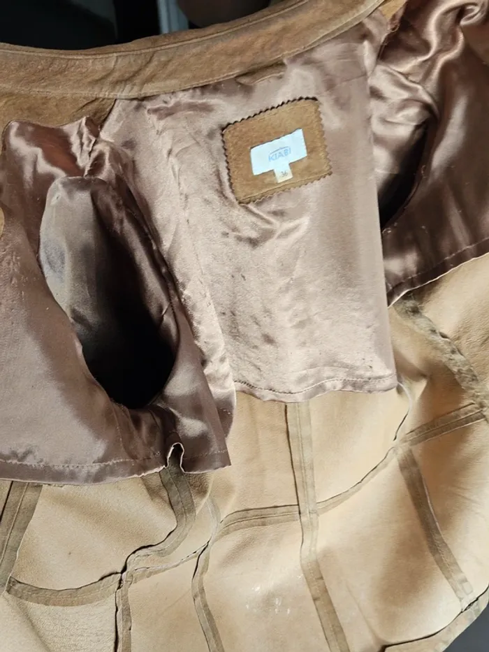 Veste camel daim - photo numéro 11