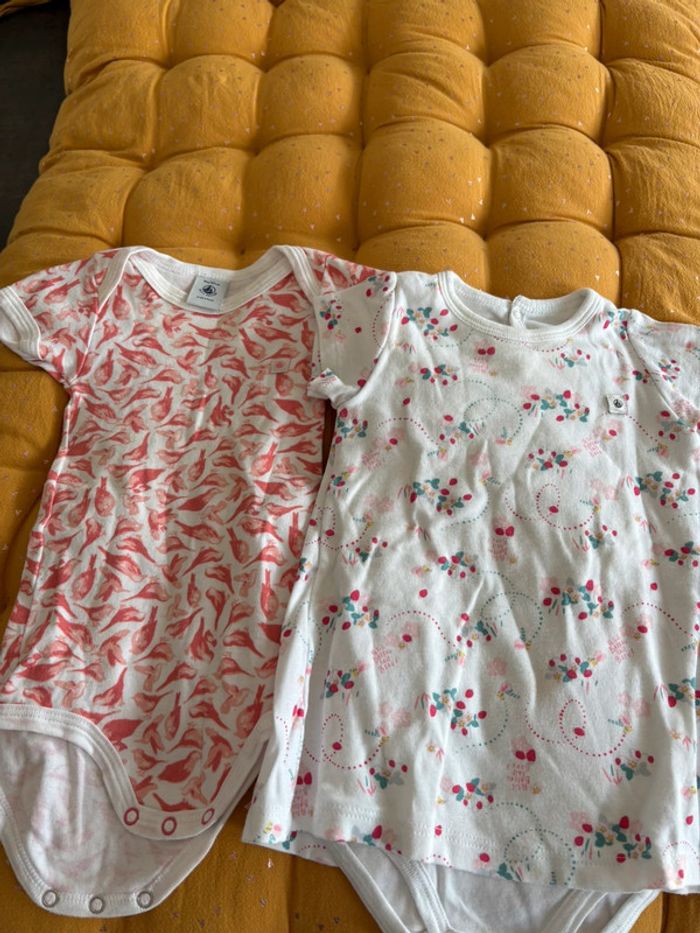 Lot 1 body MC et body robe 6 mois