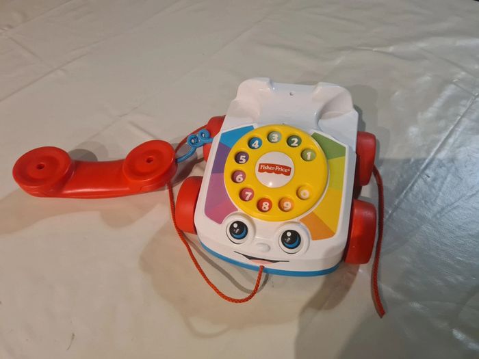 Téléphone animé à tirer Fisher Price vintage - photo numéro 2