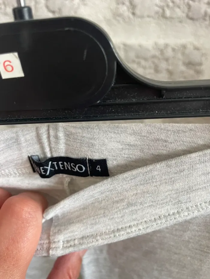 Pantacourt fille 4 ans in extenso gris chiné - photo numéro 3