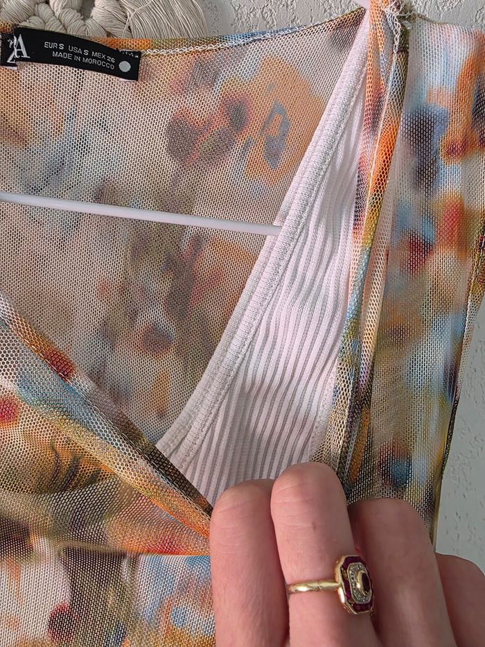 Jolie robe longue tube colorée Zara taille s - photo numéro 6