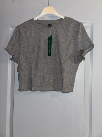Tee shirt court gris SHEIN