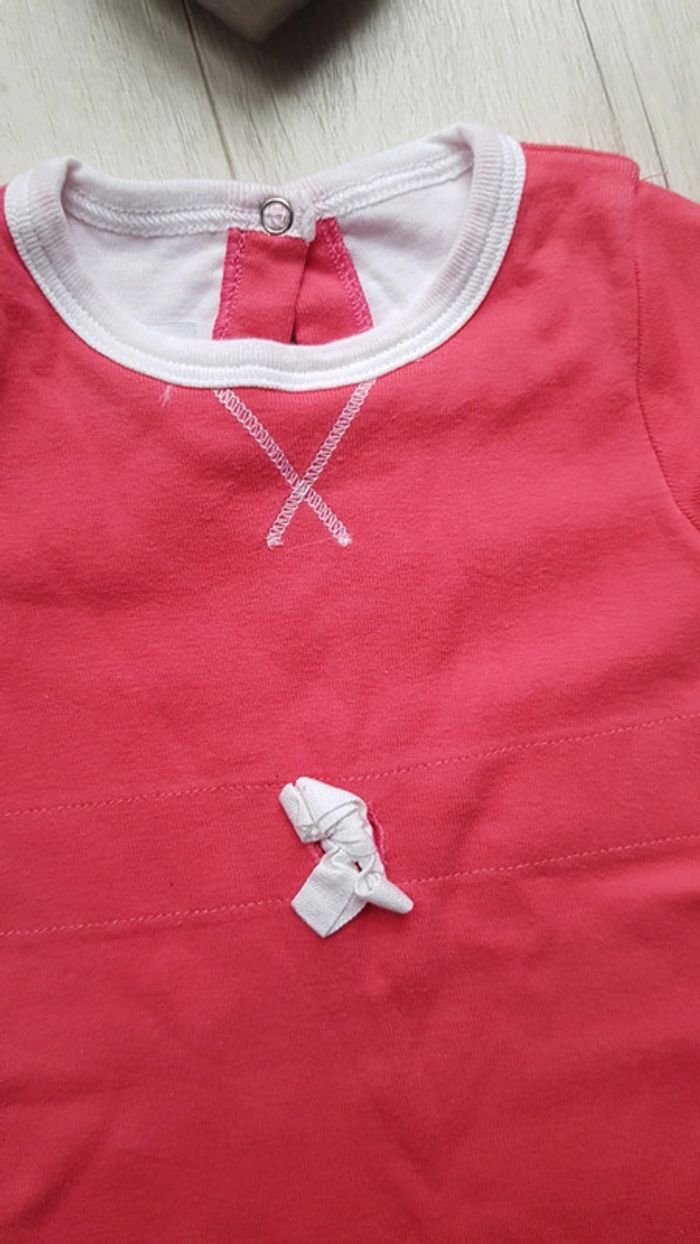 Robe body petit bateau fille 12mois neuve - photo numéro 2