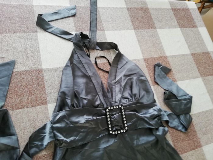 Robe dos nu grise taille 1 - photo numéro 2