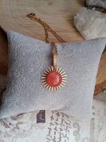 Collier agate soleil
