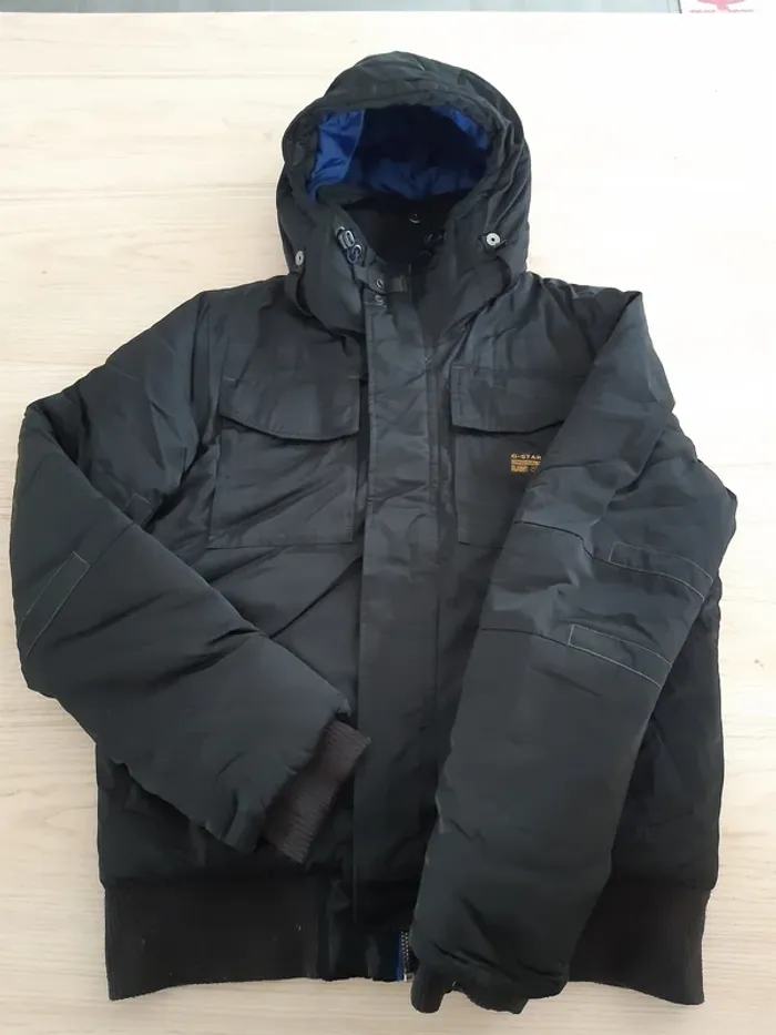 Doudoune chaude et épaisse noire G-Star taille L - photo numéro 2