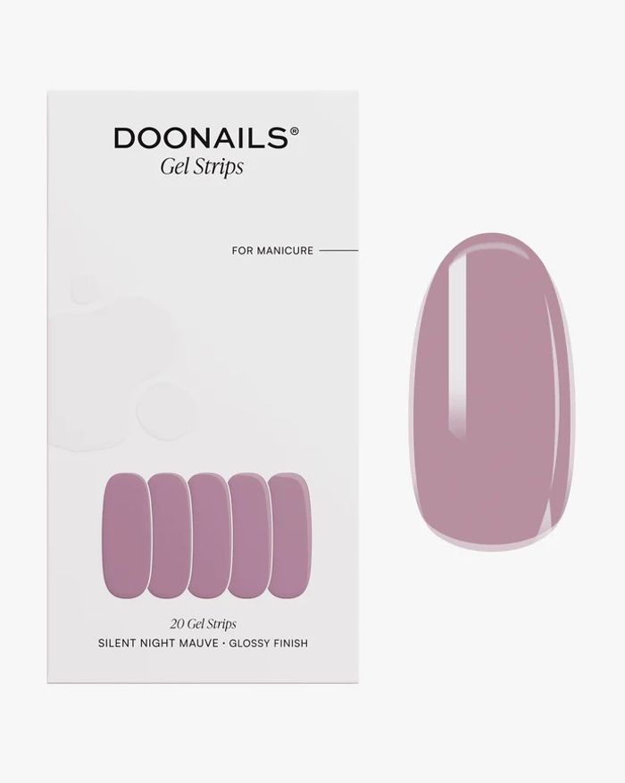 Doonails - Gel Strip Silent night mauve manucure
