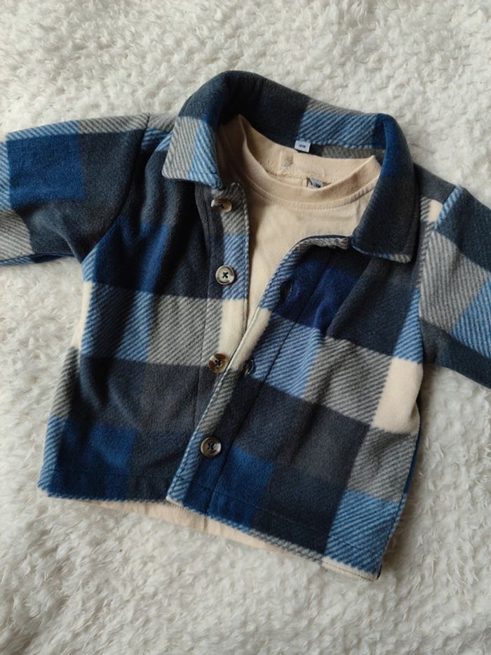 Veste avec tee shirt manche longue