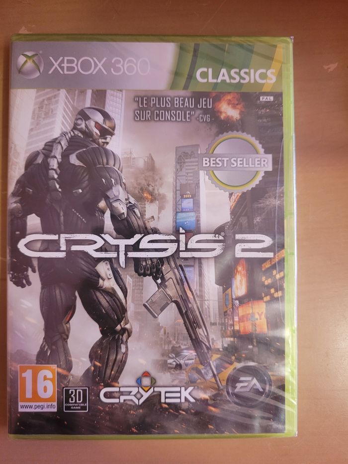 Jeux xbox 360- Crysis 2- Neuf sous blister
