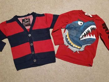 Lot de 4 pulls/gilets garçon 4ans dpam et h&m